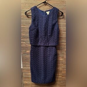 J. Crew Blue Sleeveless Dress